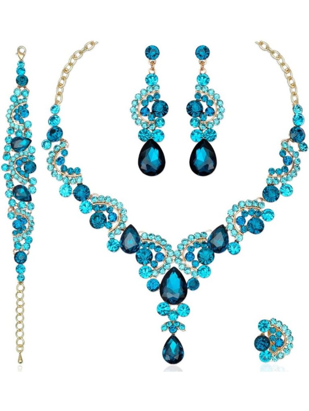 Elegant Costume Jewelry Set for Wedding, Party, Prom - Stunning Accessories